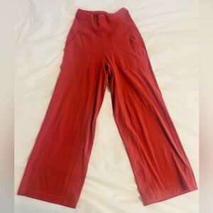 Cropped Lululemon Wide-Leg Yoga Pants